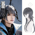 Arknights Logos Cosplay Wig Long Layered Hair Banshee Style Anime Wig Heat Resistant Fiber