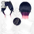 Valorant Clove Cosplay Wig Ombre Mixed Color Anime Wig Heat Resistant Synthetic Hair for Halloween Costume