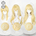 Kaori Miyazono Cosplay Wig Your Lie in April Blonde Curly Anime Wig Heat Resistant Synthetic Hair(Style 1: Round Scalp Version)