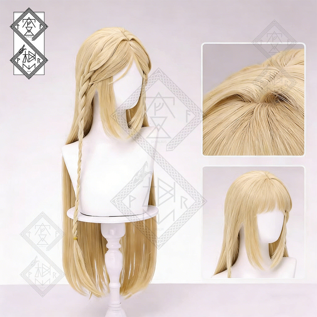 Wuthering Waves Cartethyia Fleurdelys Cosplay Wig Long Anime Synthetic Hair(Cartethyia Style)