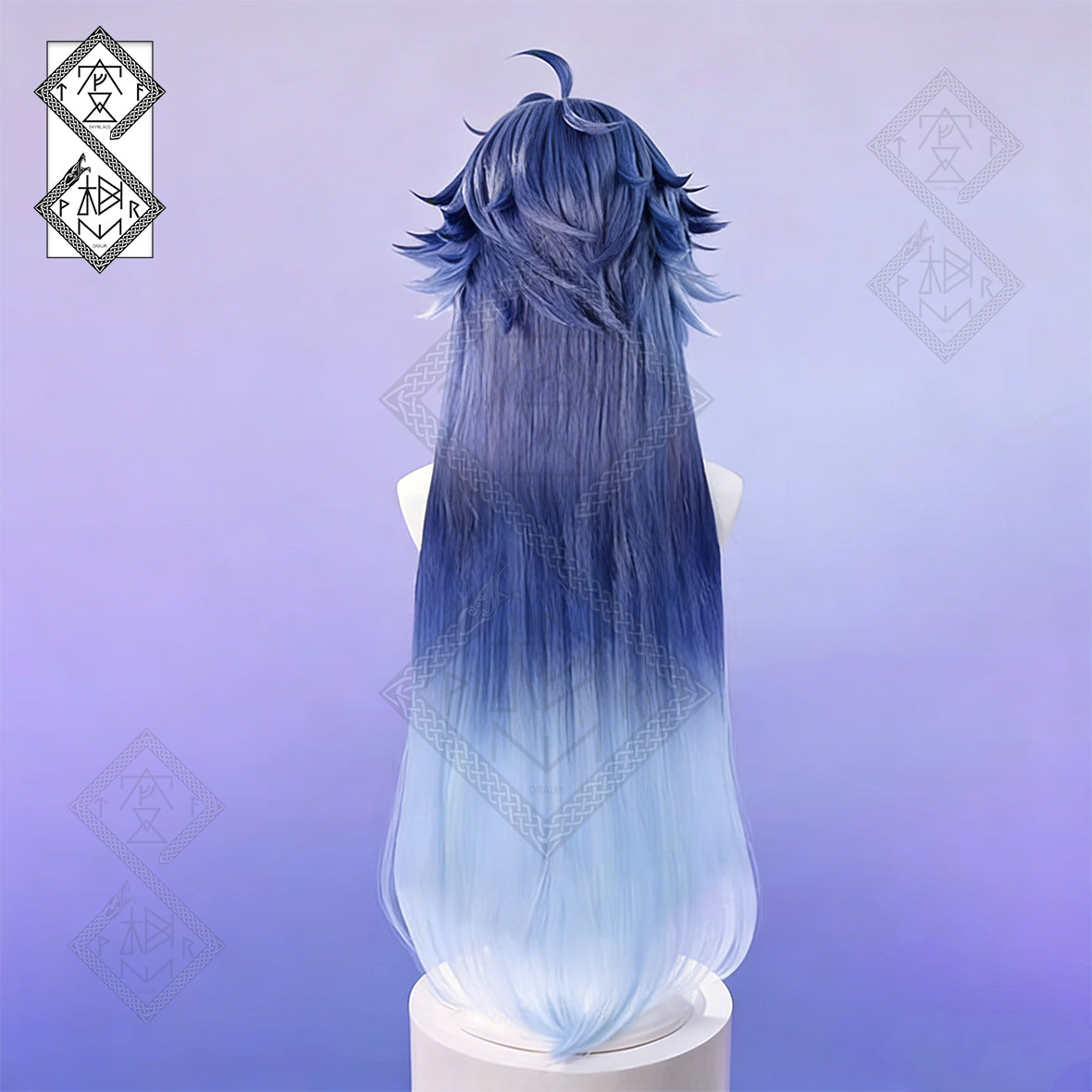 Genshin Impact Flins Cosplay Wig – Gradient Sideburns Short Wig | Realistic Synthetic Anime Wig