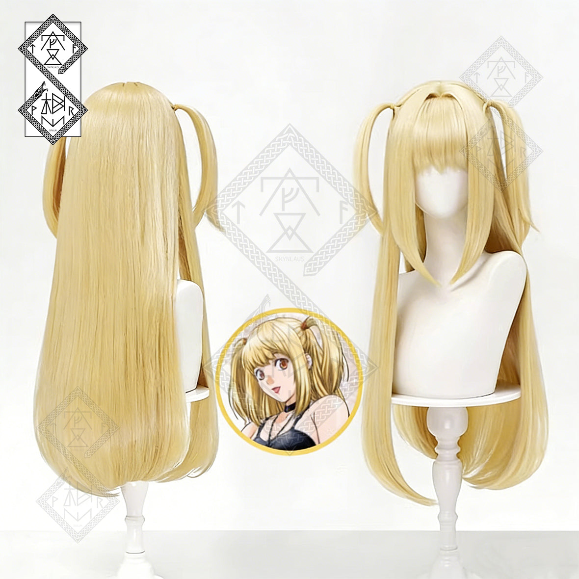 Death Note Misa Amane Cosplay Wig – Long Blonde Twin Tails | Synthetic Anime Wig