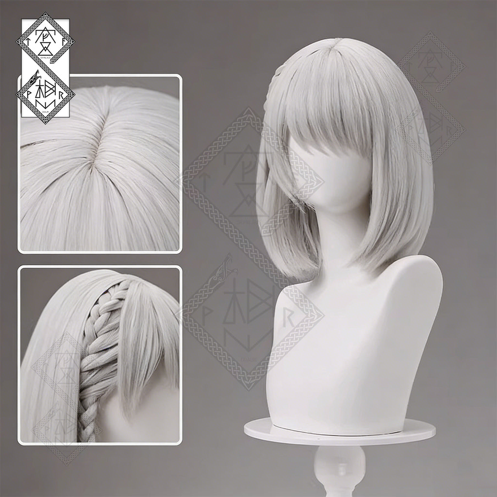 Delta Force Mai Xiaowen Original Skin Cosplay Wig Ink Gradient Ponytail Heat Resistant(Original Skin Ver.1)