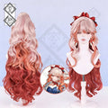 Arknights Haruka Cosplay Wig Gradient Wavy Curly Hair Heat Resistant Synthetic