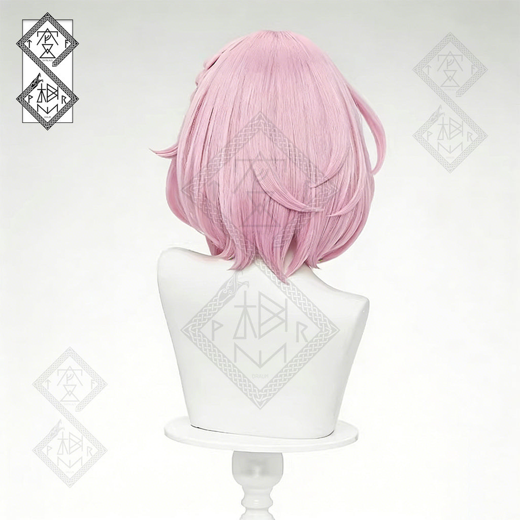 Honkai: Star Rail Little Cyrene Cosplay Wig – Gradient Braid Anime Wig | Highlight Side Bangs Realistic Cosplay Hair Heat Resistant Synthetic Wig