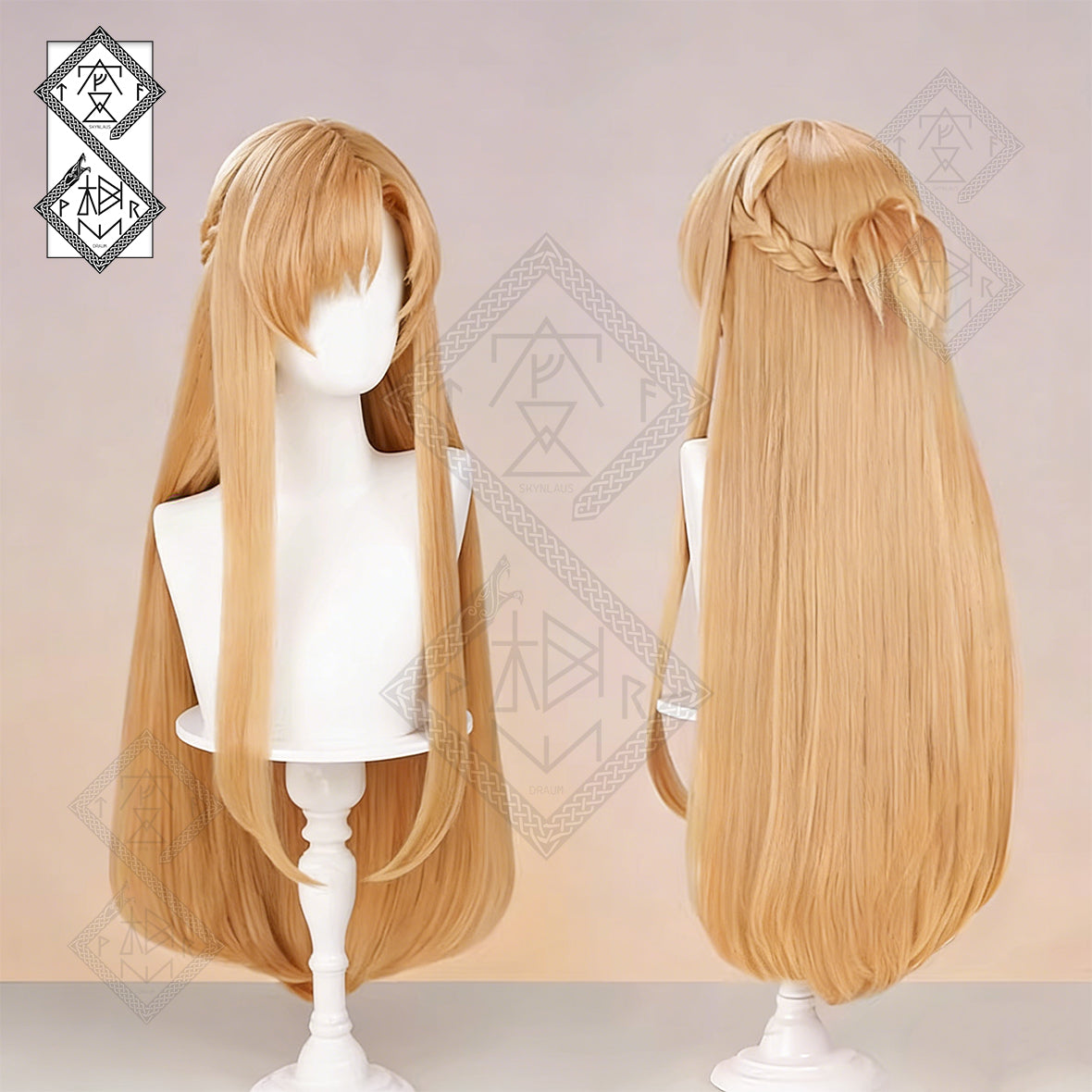 Sword Art Online Asuna Cosplay Wig – Goddess Stacia Long Braided Anime Wig(Goddess Ver.1)