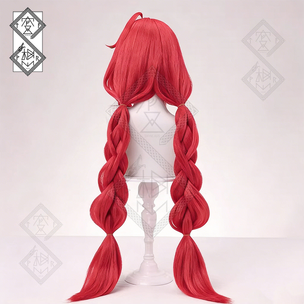 Zenless Zone Zero Ukinami Yuzuha Cosplay Wig – Braided Anime Wig with Realistic Scalp Bangs