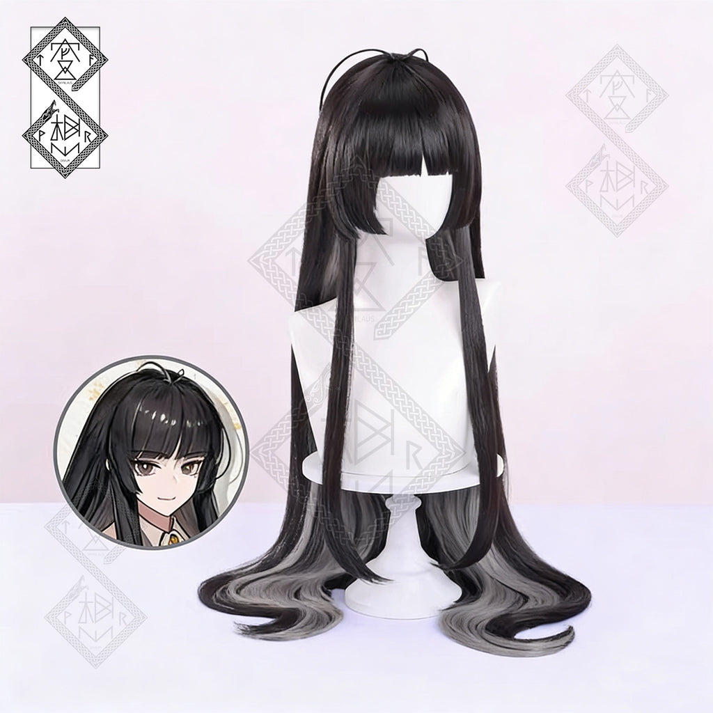 Arknights Virtuosa Cosplay Wig – Long Hime Cut Two Tone Anime Wig (2226 Ver.)