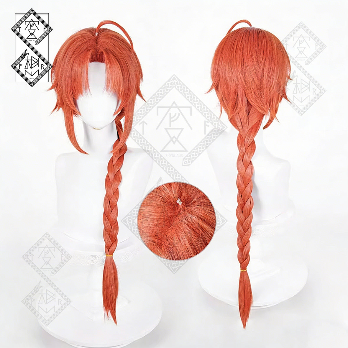 Gintama Kamui Cosplay Wig – Yato Clan Brother Style | Premium Spiky Wig with Natural Scalp Top | Custom Color Anime Costume Wig(Style 2 – Fluffy Wig Top)