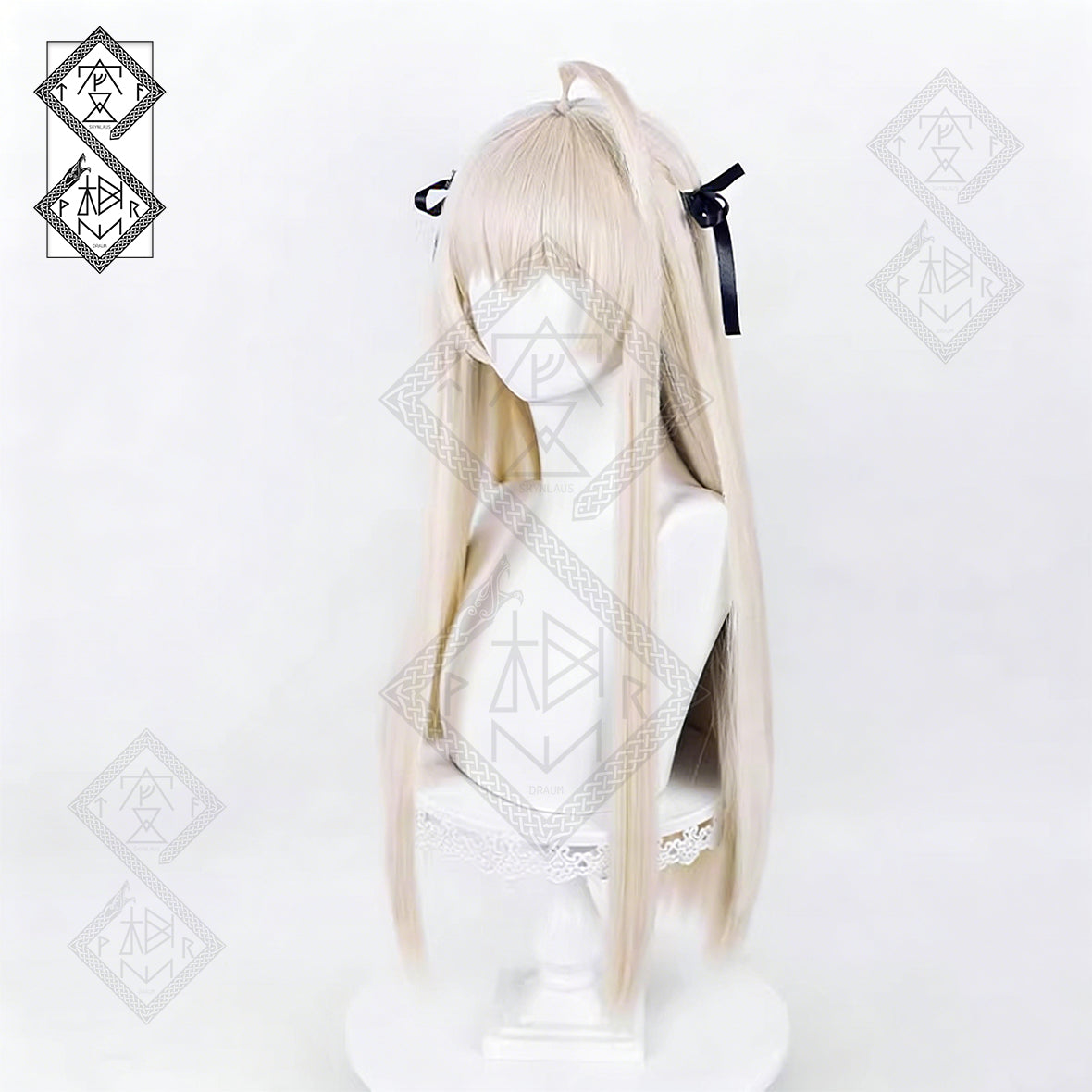 Sora Kasugano Cosplay Wig – Ribbon Twin Tails Custom Color Heat Resistant | Yosuga no Sora(Loose Hair Style)