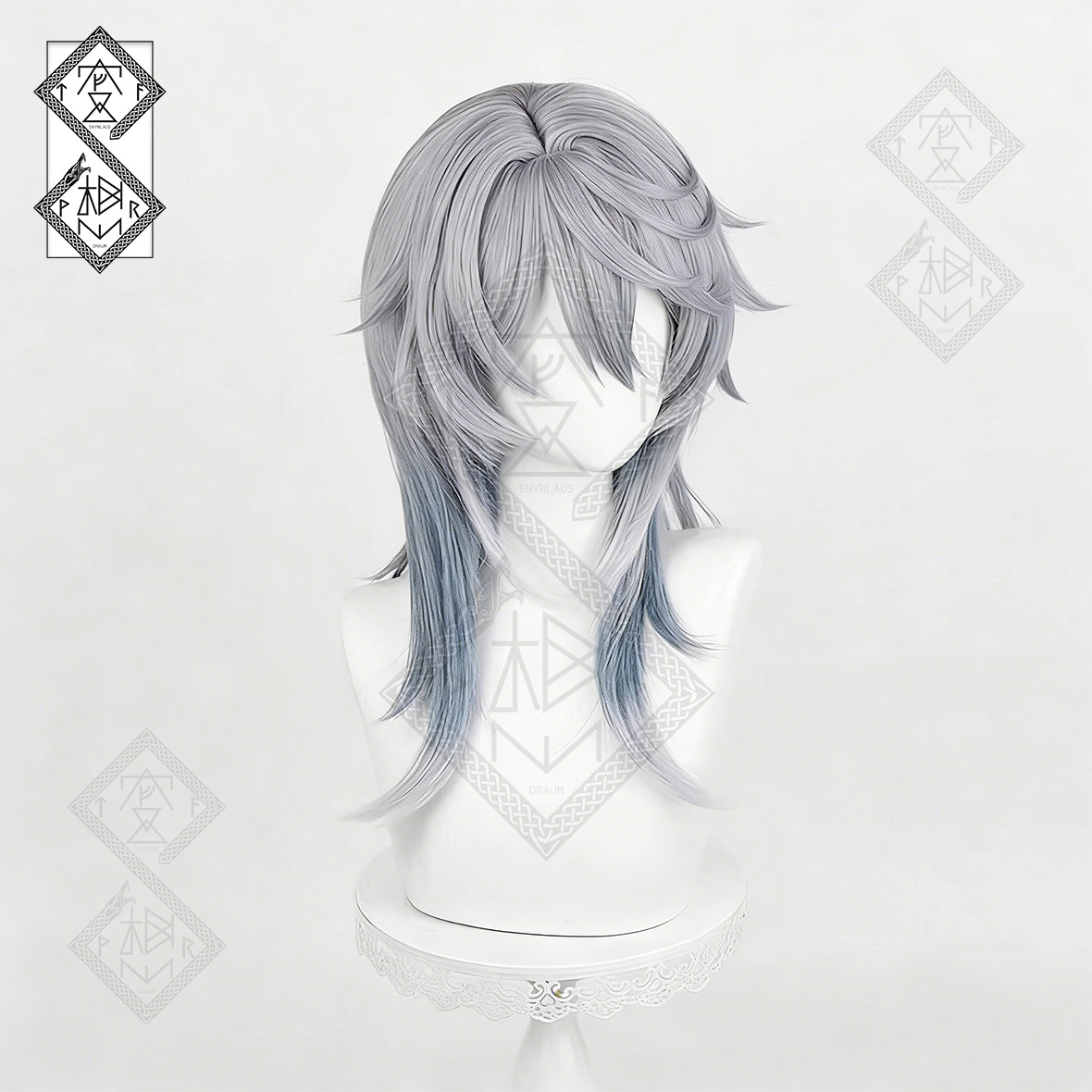 Honkai: Star Rail Sunday Cosplay Wig – Realistic Gradient Multicolor Hair with Natural Look