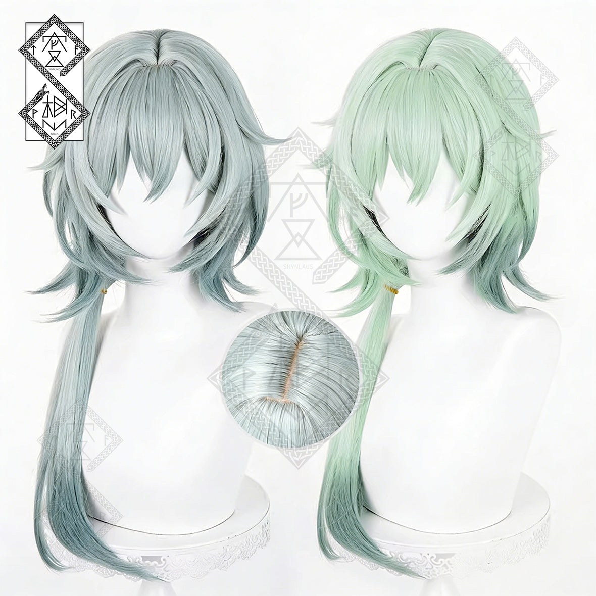 Honkai: Star Rail Anaxa Cosplay Wig – Long Flowing Tail Hair(Ver.1)