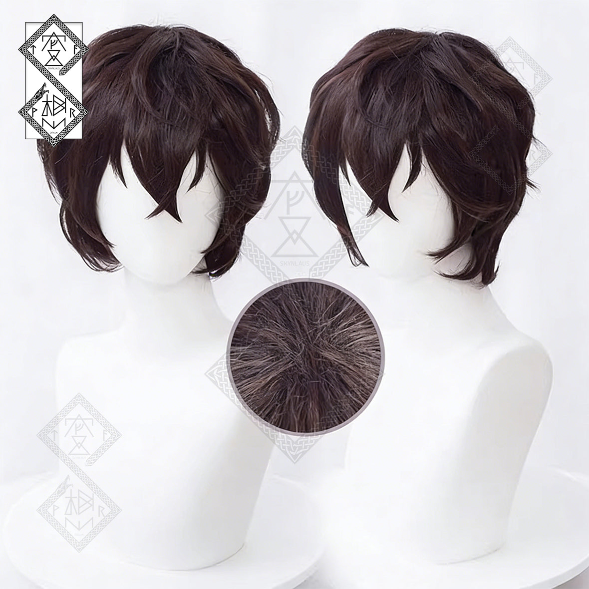 Krul Tepes Cosplay Wig Seraph of the End Purple Twin Tails Anime Wig Clip-On Heat Resistant Synthetic Hair(Fluffy Top Ver.1)