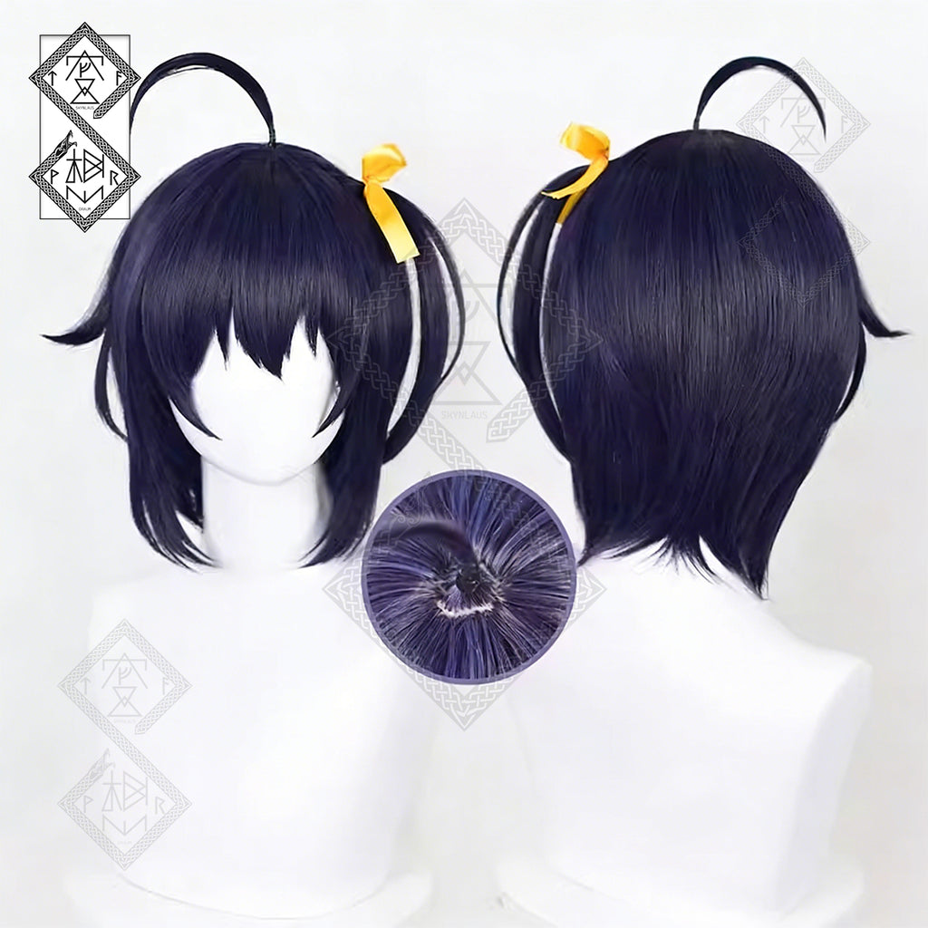 Chuunibyou Rikka Takanashi Cosplay Wig – Anime Purple Hair Wig for Costume & Halloween