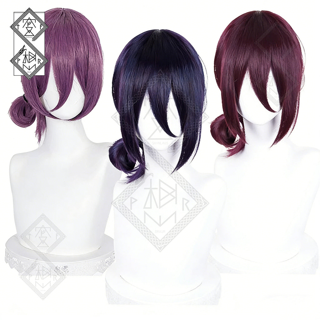 Chainsaw Man Reze Cosplay Wig – Purple Braid Anime Hair Wig (3 Versions) Ver.1