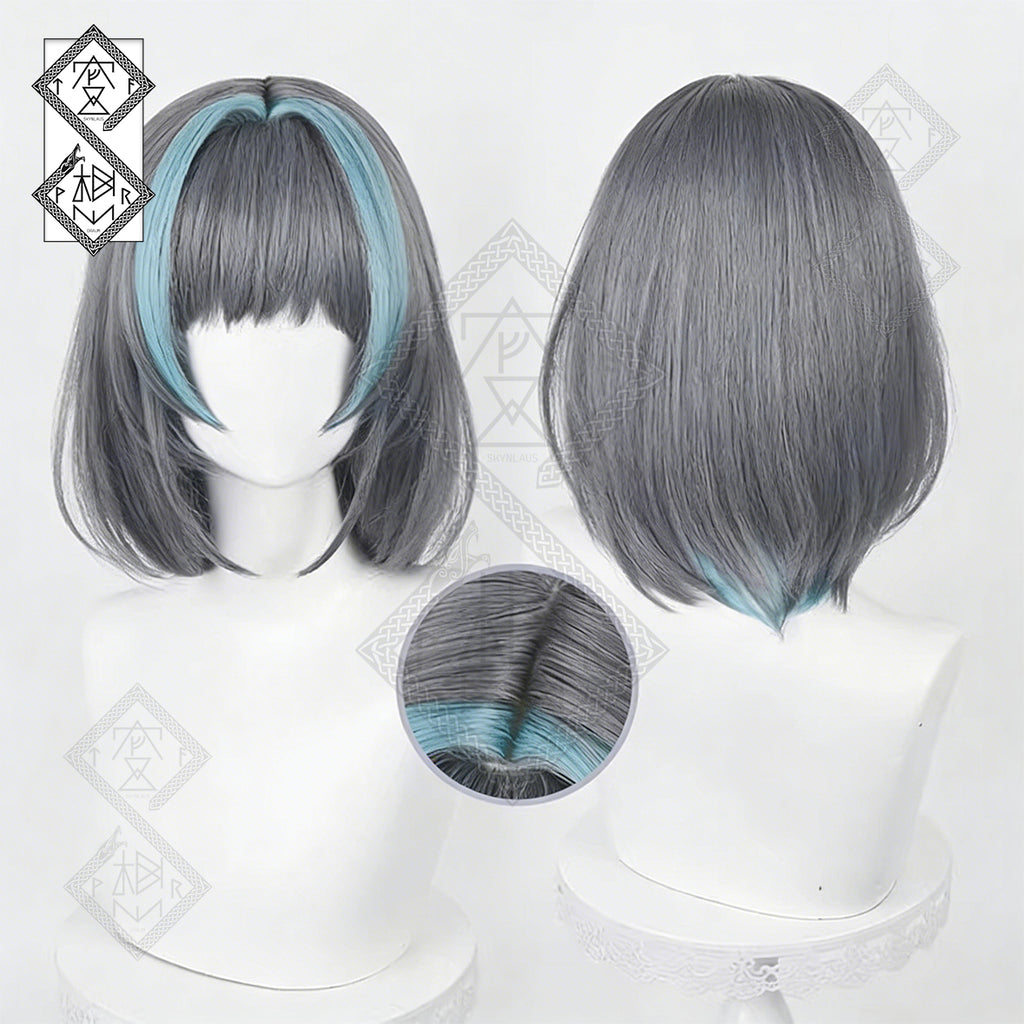 Cheshire Cosplay Wig – Azur Lane Mixed Color Realistic Anime Wig Heat Resistant Synthetic Hair