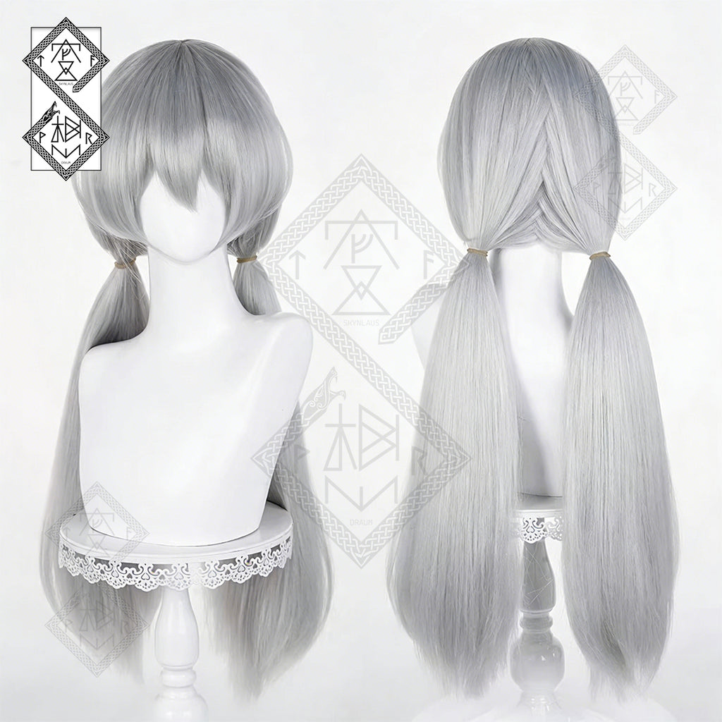 Zootopia Judy Hopps Cosplay Wig – Thick Fluffy Synthetic Hair for Costume, Anime & Halloween(Ver.2 Twin Tails)