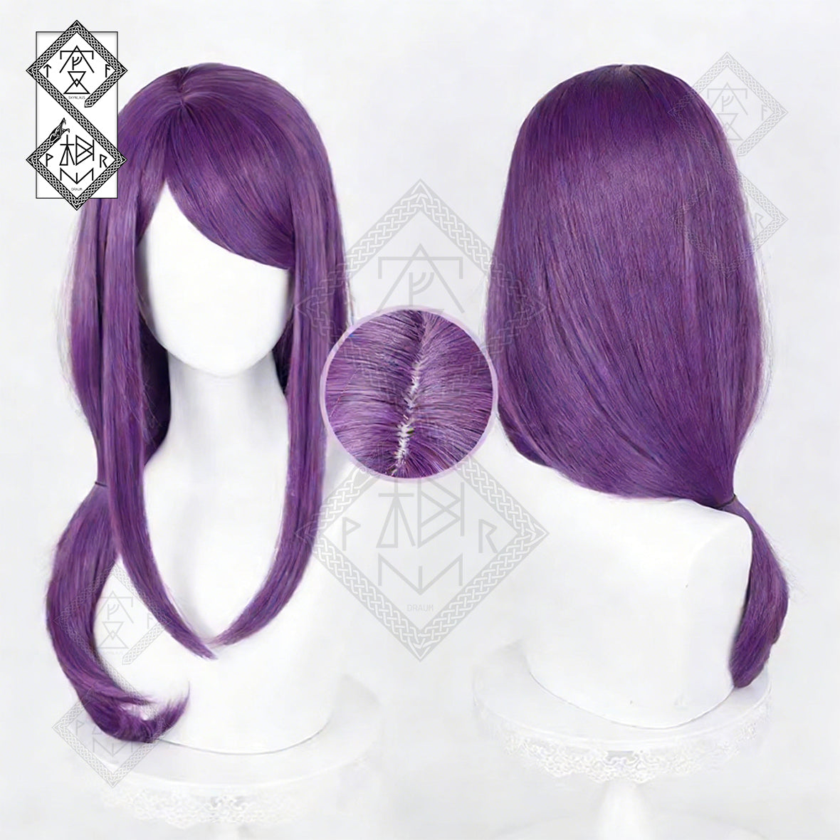 Rize Kamishiro Cosplay Wig – Purple Anime Hair Tokyo Ghoul Synthetic Wig