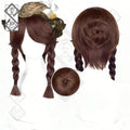 Identity V Gardener Cosplay Wig – Brown Side Braids, Heat Resistant