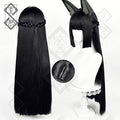 Zenless Zone Zero Hoshimiya Cosplay Wig – Long Black Braided Hair, Realistic