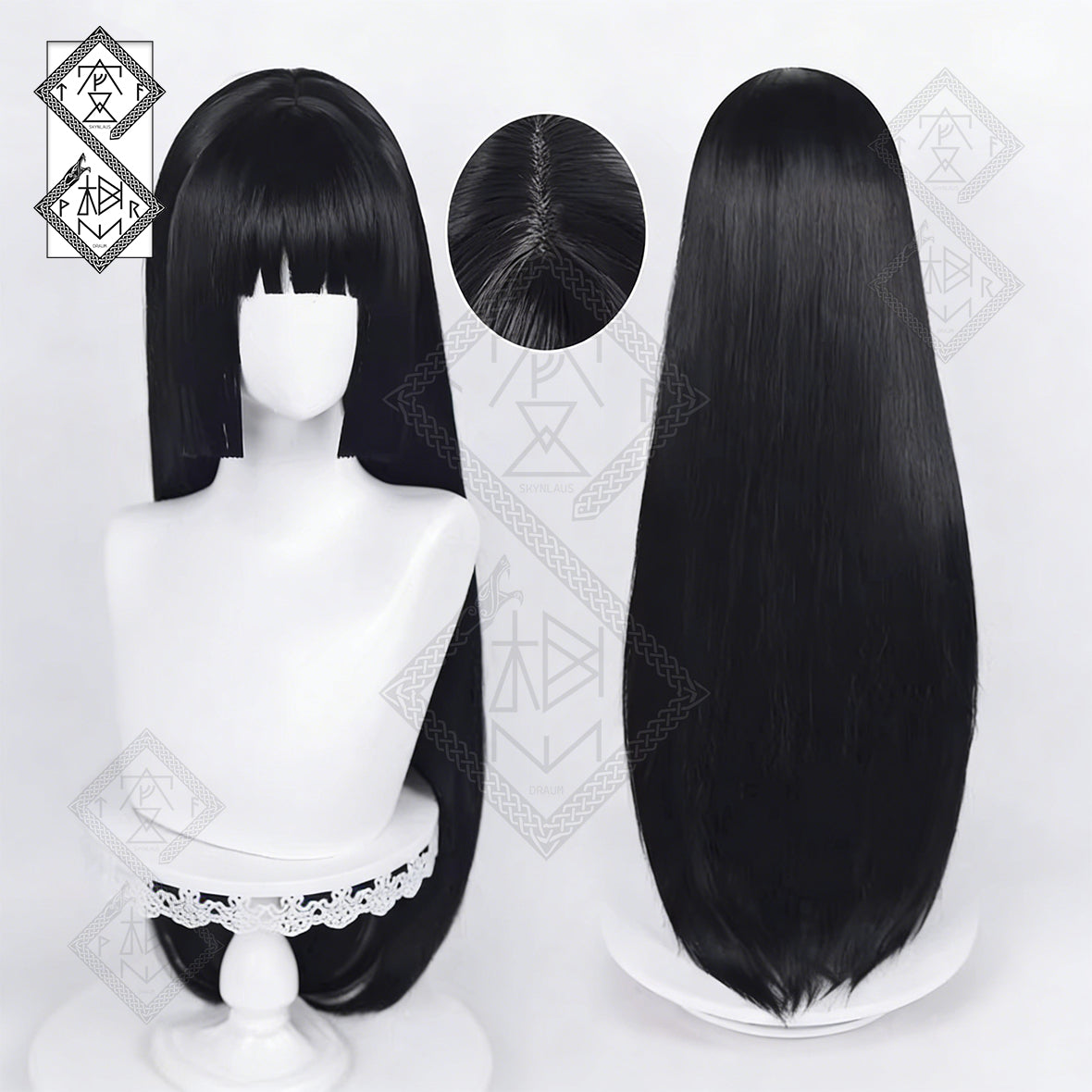 Kakegurui Yumeko Jabami Cosplay Wig - Princess Cut, Dark Anime Style, Heat-Resistant