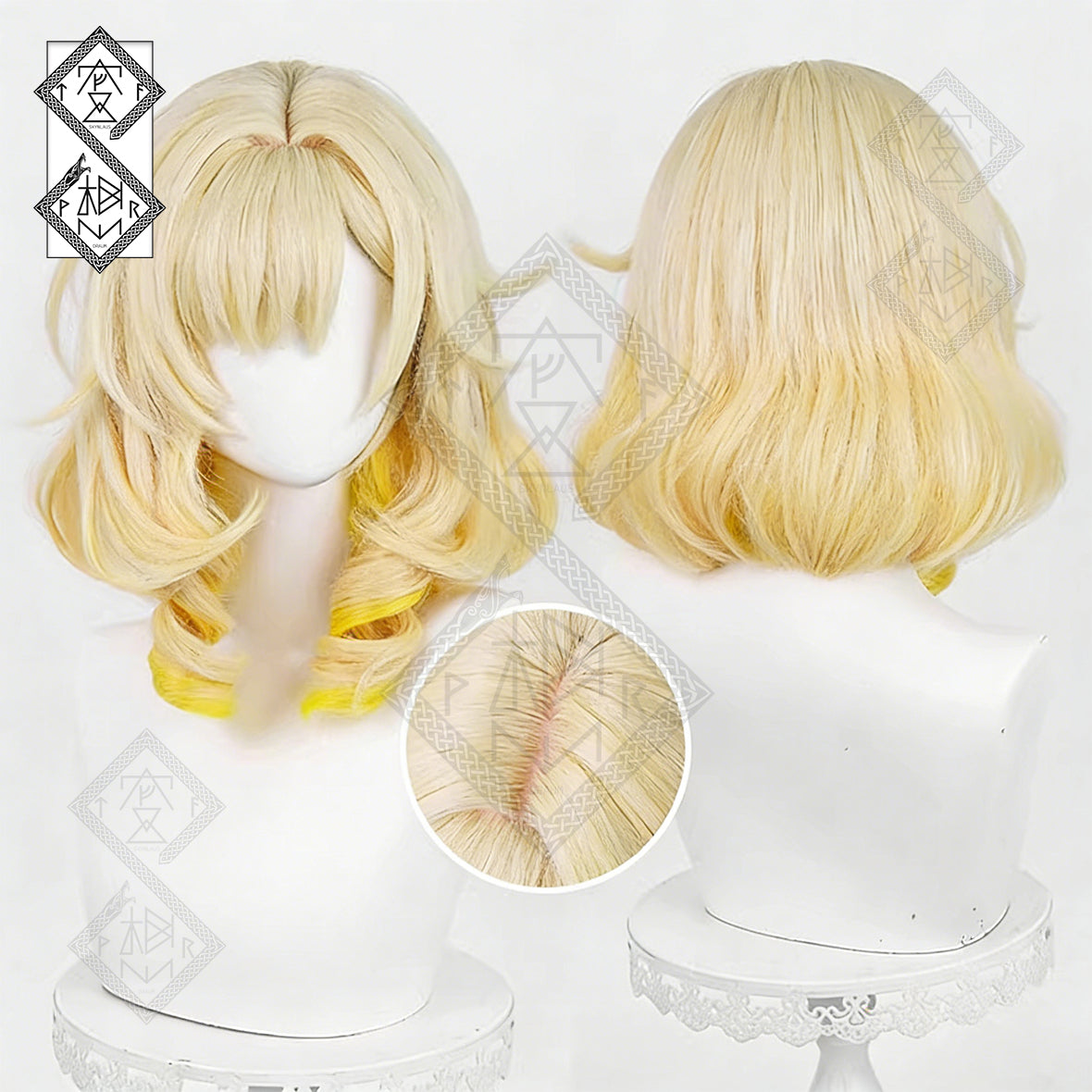 Honkai: Star Rail Aglaea Cosplay Wig - Realistic Roman Curls, Heat-Resistant