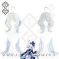 Genshin Impact Furina Cosplay Wig Focalors Hydro Archon Long Blue Gradient Hair Heat Resistant Costume Wig(Style 1 White Wig)