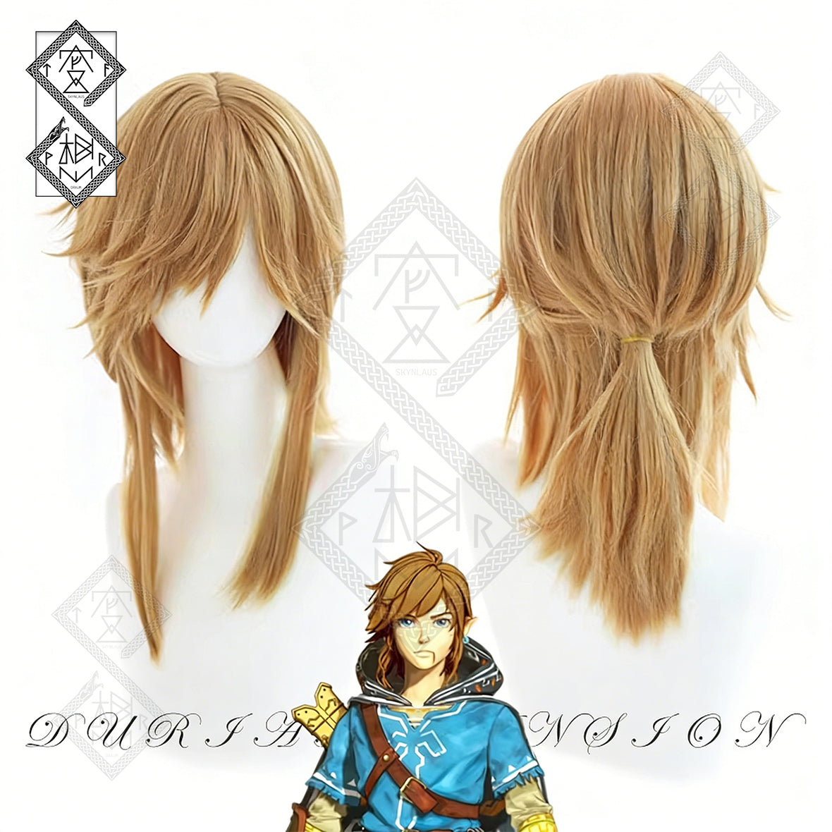 The Legend of Zelda Link Cosplay Wig | Breath of the Wild Hero Wig | Heat Resistant Synthetic Hair