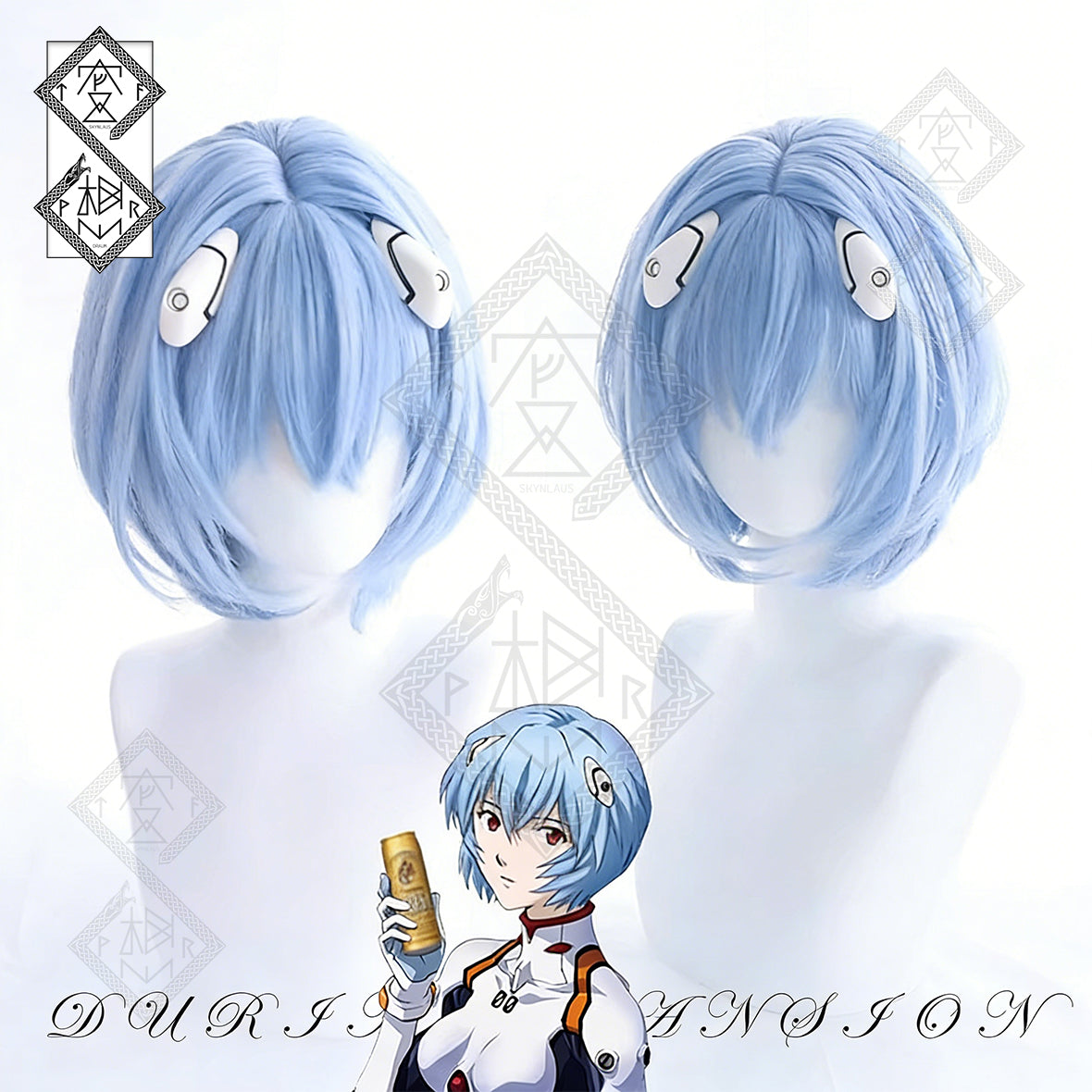 Neon Genesis Evangelion Rei Ayanami Cosplay Wig | Heat Resistant Anime Wig