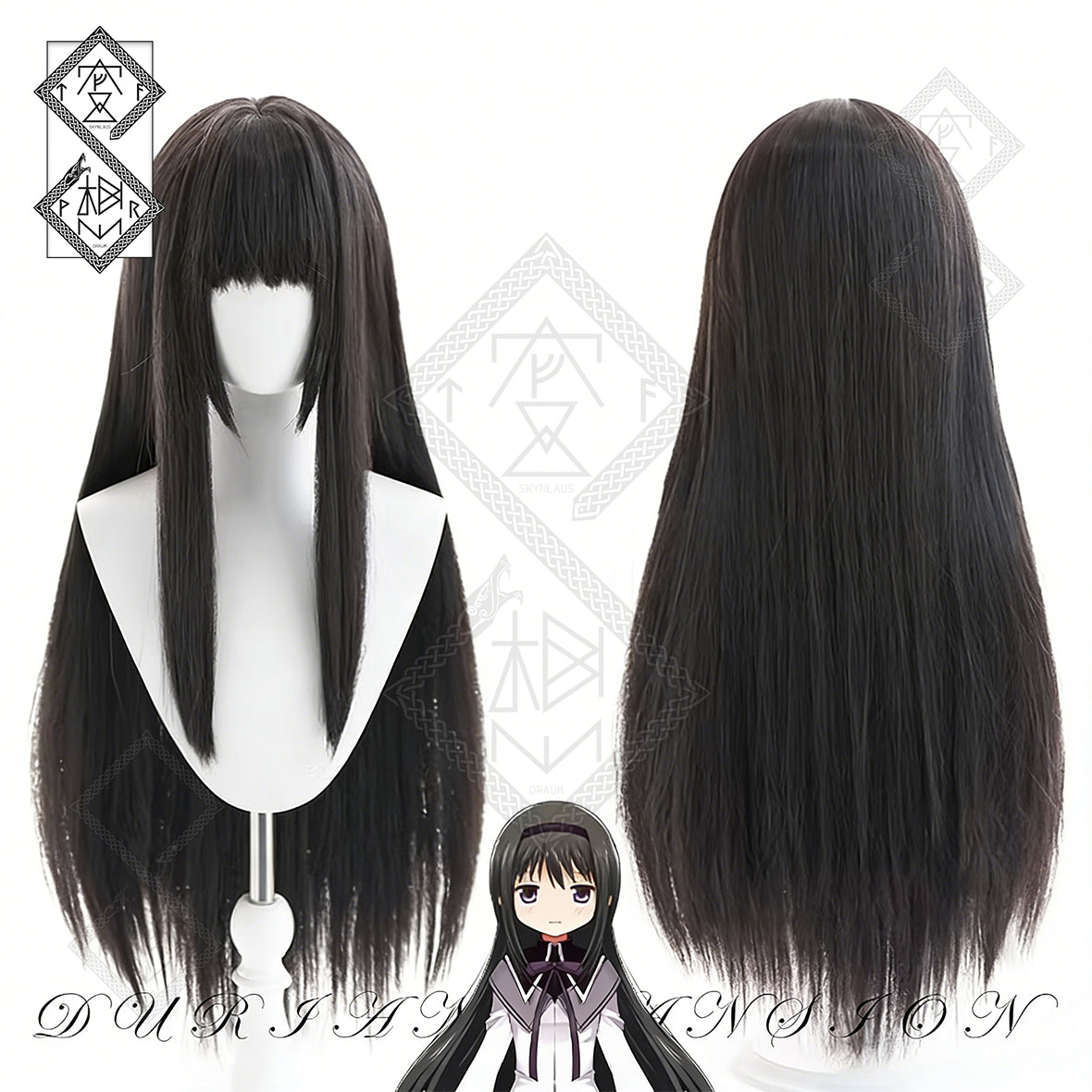 Puella Magi Madoka Magica Homura Akemi Cosplay Wig – Heat Resistant Anime Costume