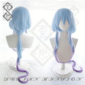 Arknights Mizuki Cosplay Wig Gradient Blue Purple Anime Wig Heat Resistant Synthetic Hair for Costume Party Halloween