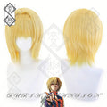Hunter x Hunter Kurapika Cosplay Wig Anime Wig Heat Resistant Synthetic Hair for Halloween Costume Party