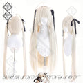 Yosuga no Sora Kasugano Sora Cosplay Wig Twin Tails Pre Styled Anime Wig with Bow Heat Resistant Synthetic Hair(Style 1: Short)