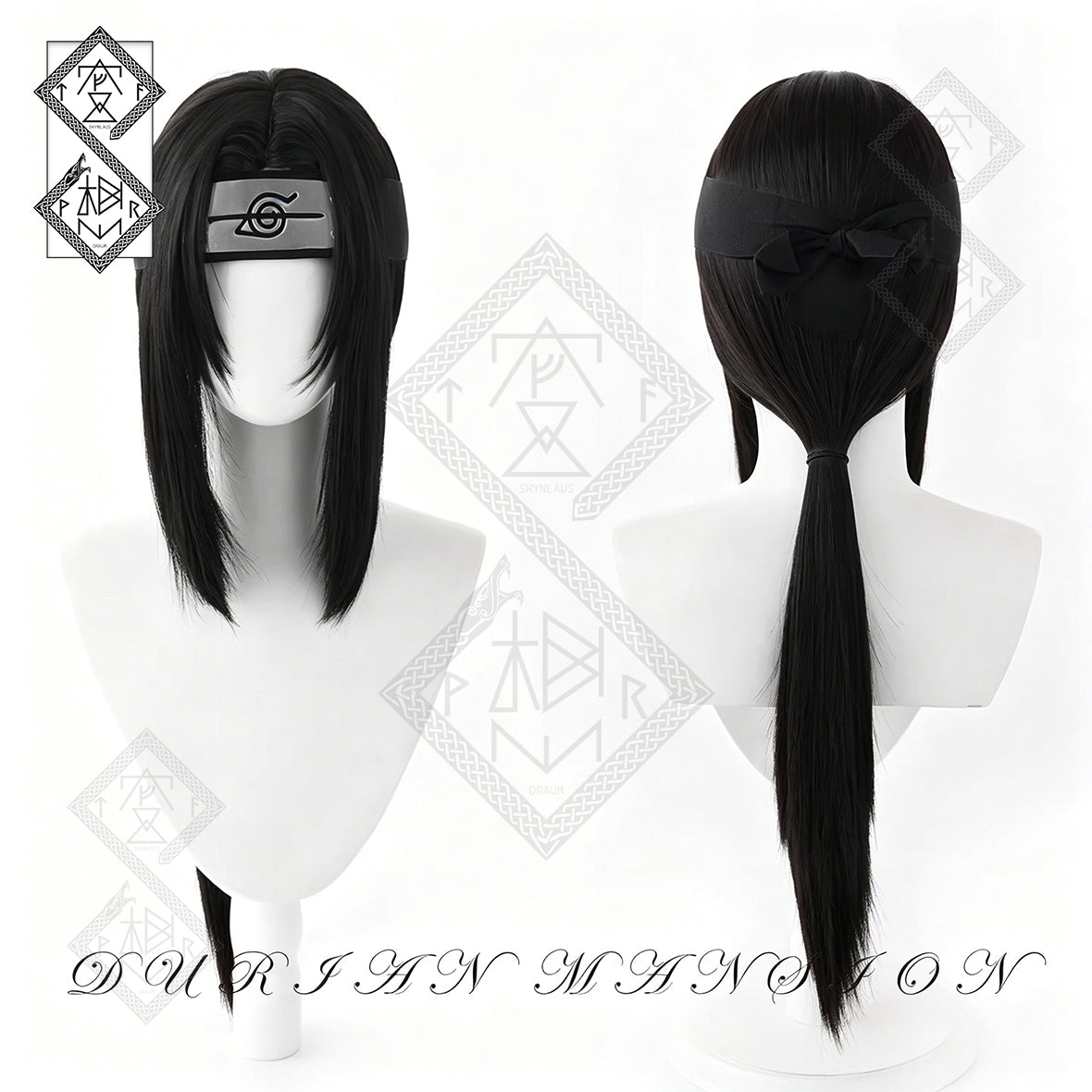 Naruto Itachi Uchiha Cosplay Wig Black Short Anime Wig Heat Resistant Halloween Costume Wig Kuroh Yatogami Style
