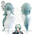Honkai: Star Rail Anaxa Cosplay Wig Gradient Blue Purple Anime Wig Heat Resistant Halloween Costume Wig