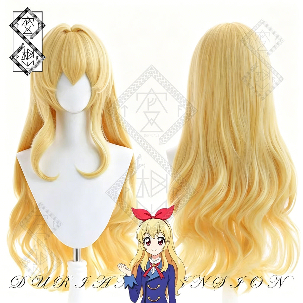 Aikatsu! Ichigo Hoshimiya Cosplay Wig – Voluminous Natural Looking Anime Twin Tail Pink Wig with Crimped Texture for Women Costume