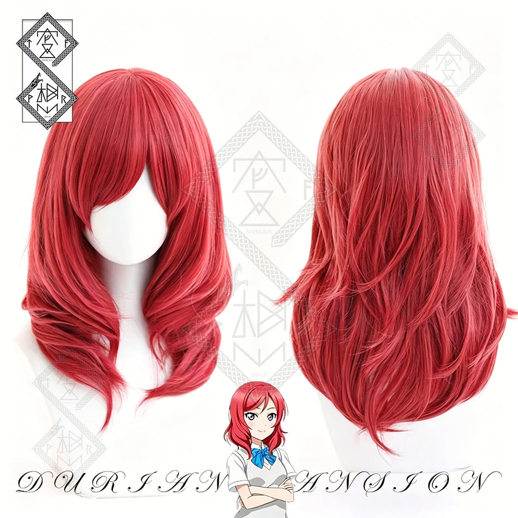 Love Live! Maki Nishikino Cosplay Wig Natural Realistic Anime Wig Heat Resistant Synthetic Hair
