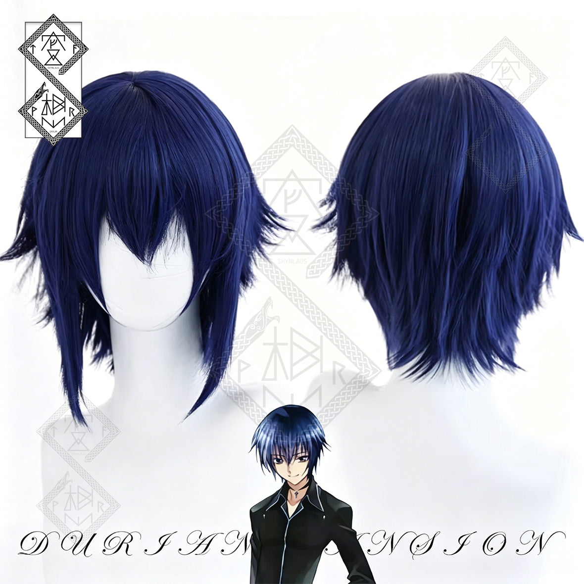 Shugo Chara! Ikuto Tsukiyomi Cosplay Wig Yoru Anime Blue Wig Heat Resistant Synthetic Hair
