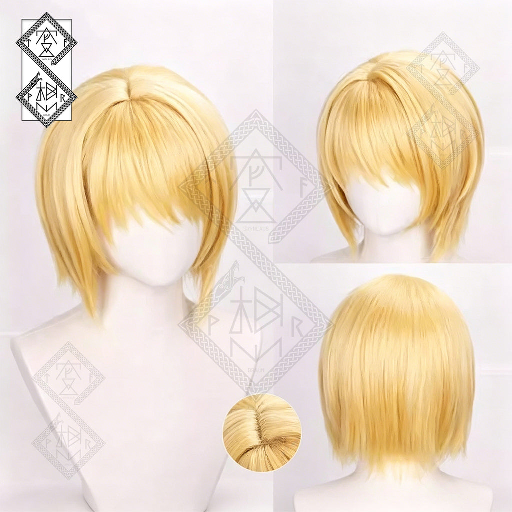 Kurapika Cosplay Wig Hunter x Hunter Blonde Lace Front Anime Wig