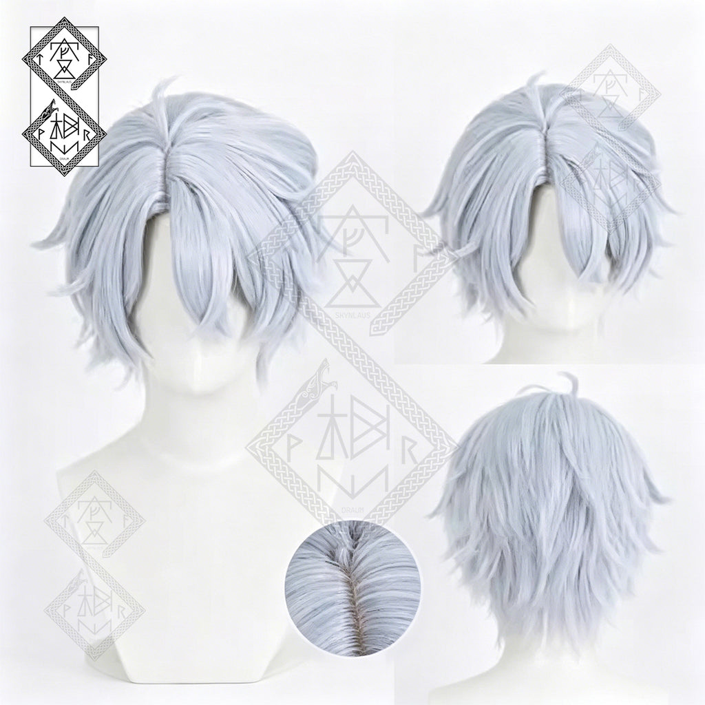 Honkai: Star Rail Phainon Cosplay Wig – Long White Anime Wig Heat Resistant Synthetic Hair for Halloween Costume & Role Play