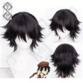 Edogawa Ranpo Cosplay Wig – Bungo Stray Dogs Anime Wig, Short Dark Green Hair, Heat Resistant Synthetic Wig for Halloween & Comic Con