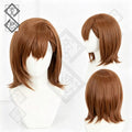 Misaka Mikoto Cosplay Wig – A Certain Scientific Railgun Anime Wig, Short Brown Hair with Side Ponytail, Heat Resistant Synthetic Wig