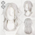 Demon Slayer Tengen Uzui Wig Cosplay | Anime Kimetsu no Yaiba Sound Hashira Long White Ponytail Wig for Halloween Costume