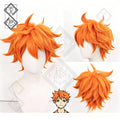 Haikyu!! Shoyo Hinata Cosplay Wig Orange Red Spiky Anime Wig Heat Resistant Synthetic Hair