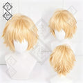 Chainsaw Man Denji Cosplay Wig Orange Blonde Anime Wig Heat Resistant Synthetic Hair