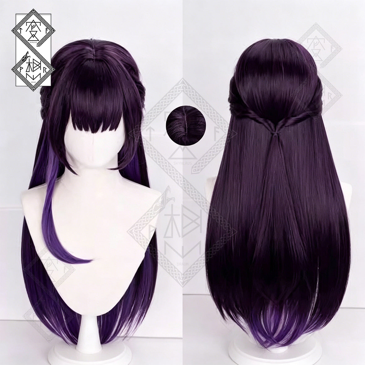 Mihara Cosplay Wig for Goddess of Victory: NIKKE – Braided Ponytail Anime Wig Heat Resistant Synthetic Hair