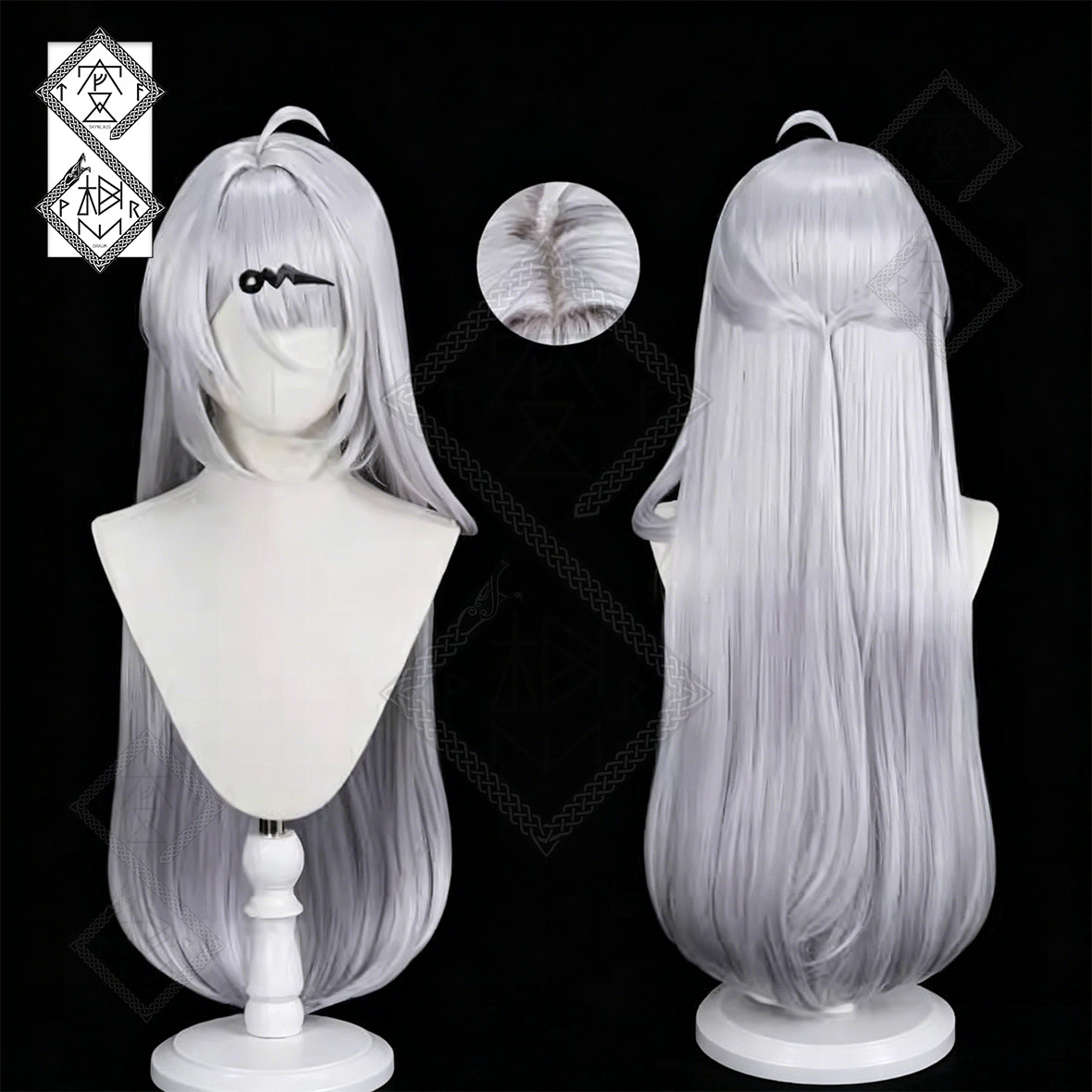 Yixuan Cosplay Wig for Zenless Zone Zero – Blue Silver White Gradient Long Anime Wig Heat Resistant