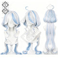 Furina Focalors Cosplay Wig Genshin Impact Hydro Archon Long Blue White Anime Wig