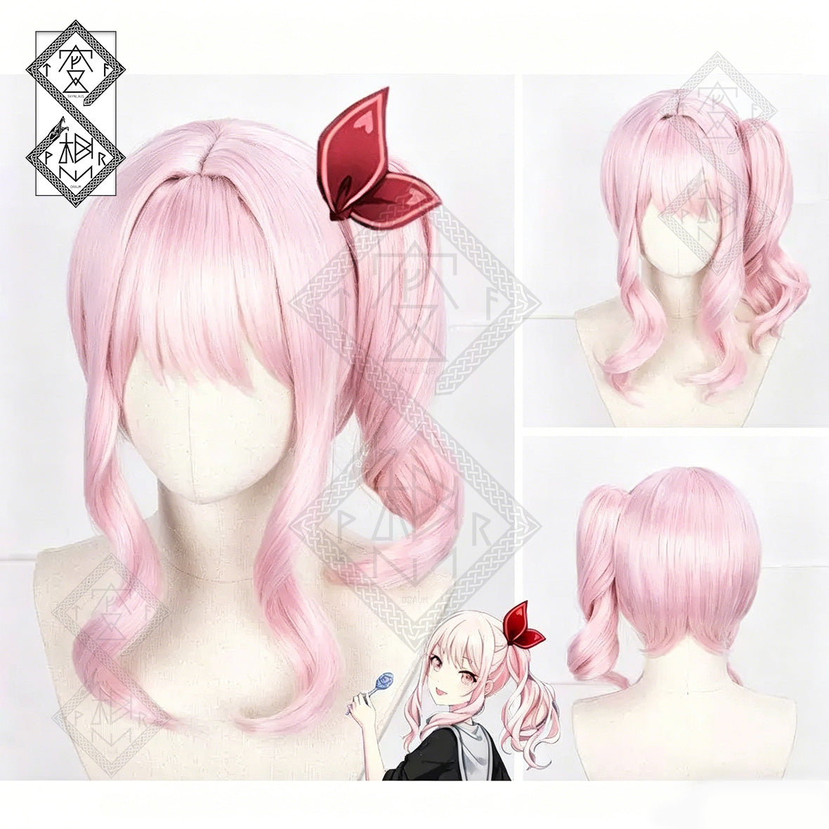 Mizuki Akiyama Cosplay Wig – Project SEKAI Colorful Stage Pink Long Anime Wig Heat Resistant Synthetic Hair