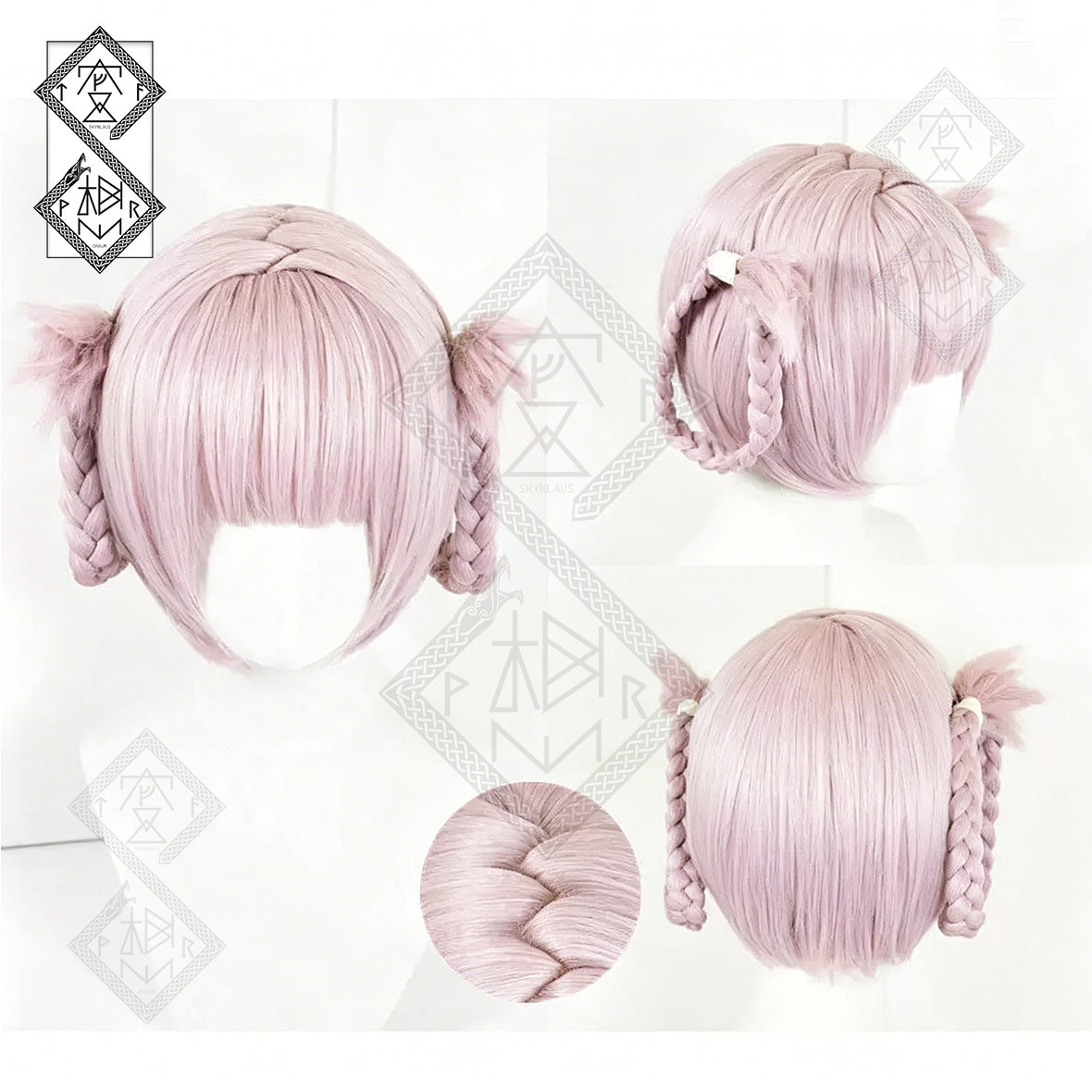 Nazuna Nanakusa Cosplay Wig Call of the Night Anime Synthetic Purple Wig with Z Bangs